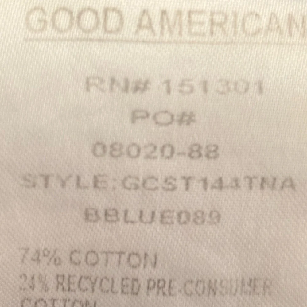 Good American Good Curve Straight Leg Jean in Blue Size 6/28 - Picture 12 of 12